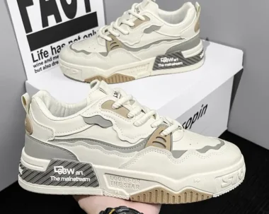 Men’s Fashion Platform Sneakers – Breathable & Soft Sole